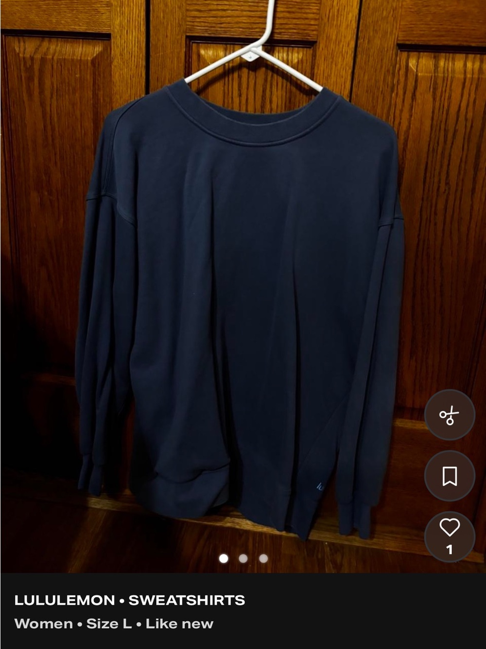 lululemon athletica women’s blue Crewneck Sweatshirt